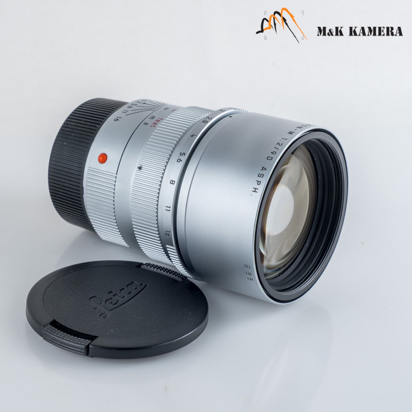 Leica APO-Summicron-M 90mm/F2.0 ASPH Silver Boxed Rare 11885 #64335