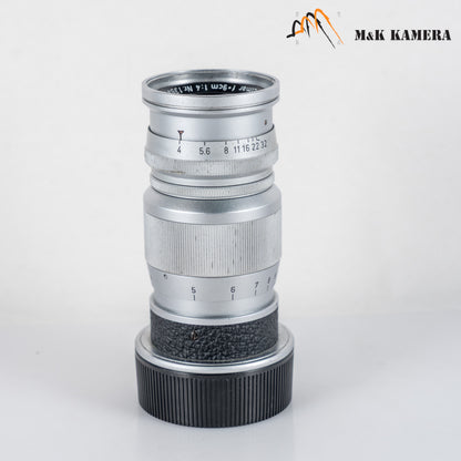 LEITZ Leica Elmar M 90mm/F4.0 Silver Lens Yr.1956 Germany #24048