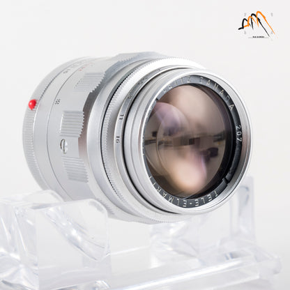 LEITZ Leica Tele-Elmarit M 90mm/F2.8 Ver.I V.1/ Fat Silver Lens Yr.1964 Canada #11607