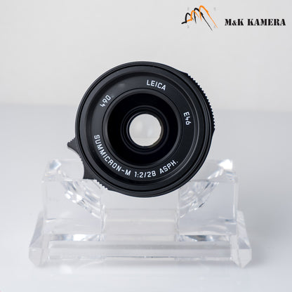 Leica Summicron-M 28mm/F2.0 E46 Asph.11618 Black Lens Germany 11618 #24034
