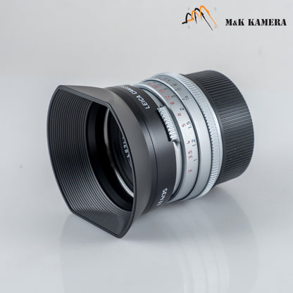 Leica Summilux-M 35mm/F1.4 E46 Steel Rim 2022 Silver Lens Germany 11301 #23998