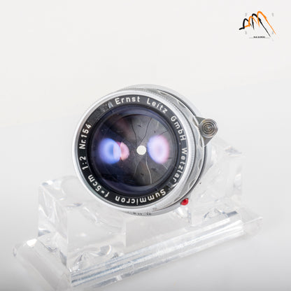 LEITZ Leica Summicron M 50mm/F2.0 Rigid V2 Ver.II Lens Yr.1957 Germany #23613