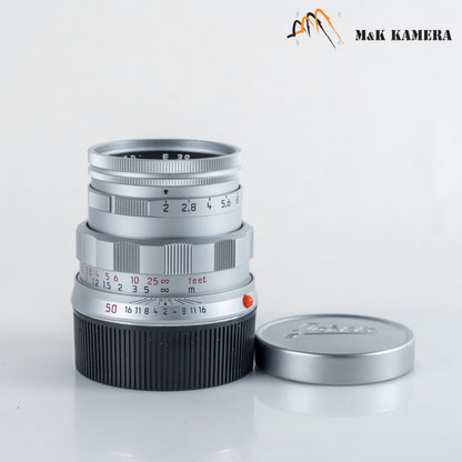Leica Summicron-M 50mm/F2.0 11615 Rigid 50 Jahre Silver **Rare** 11615 #22690