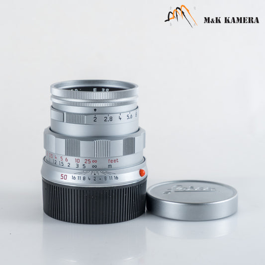 Leica Summicron-M 50mm/F2.0 11615 Rigid 50 Jahre Silver **Rare** 11615 #22690