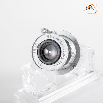 LEITZ Leica Elmar L39 50mm/F3.5 Red Scale Lens Yr.1956 LTM Germany #11325