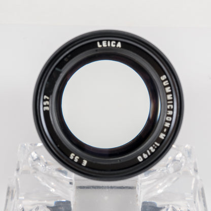 Leica Summicron-M 90mm/F2.0 E55 Pre-Asph/ Ver.II Black Lens Yr.1991 Canada 11136 #23817