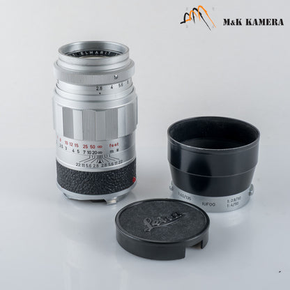 LEITZ Leica Elmarit M 90mm/F2.8 Silver Lens Yr.1965 Germany #88749