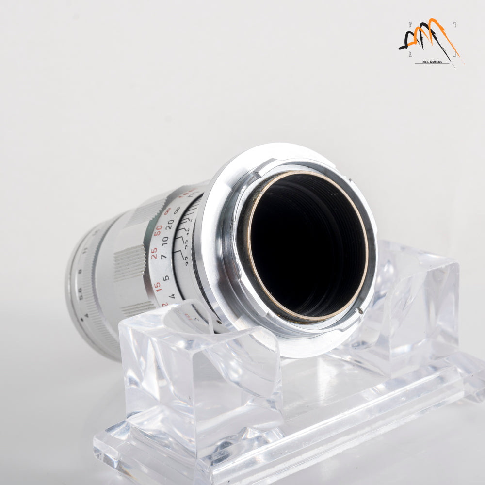 LEITZ Leica Elmar M 90mm/F4.0 E39 Ver.II V2/ 3 Elements Silver Lens Yr.1965 Germany 11830 #23668