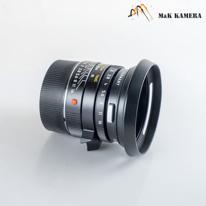 Leica Summicron-M 35mm/F2.0 ASPH/ 11879 Black + hood 12504 11879 #88924