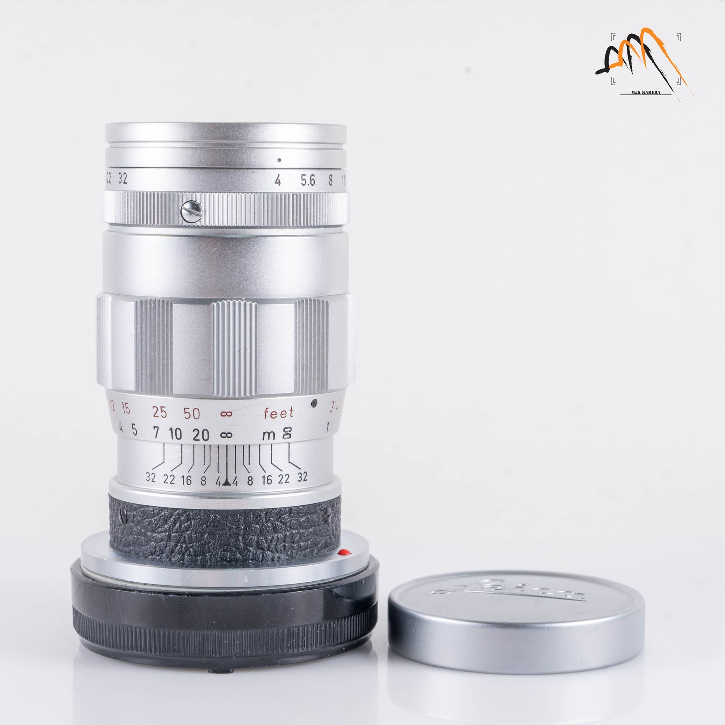 LEITZ Leica Elmar M 90mm/F4.0 E39 Ver.II V2/ 3 Elements Silver Lens Yr.1962 Germany 11830 #11237