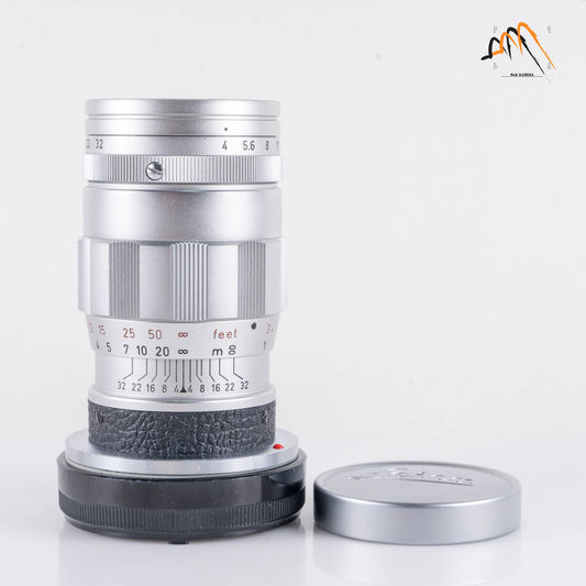 LEITZ Leica Elmar M 90mm/F4.0 E39 Ver.II V2/ 3 Elements Silver Lens Yr.1962 Germany 11830 #11237