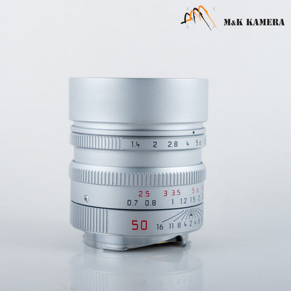 Leica Summilux-M 50mm/F1.4 E46 ASPH Silver Lens Germany 11892 #23971