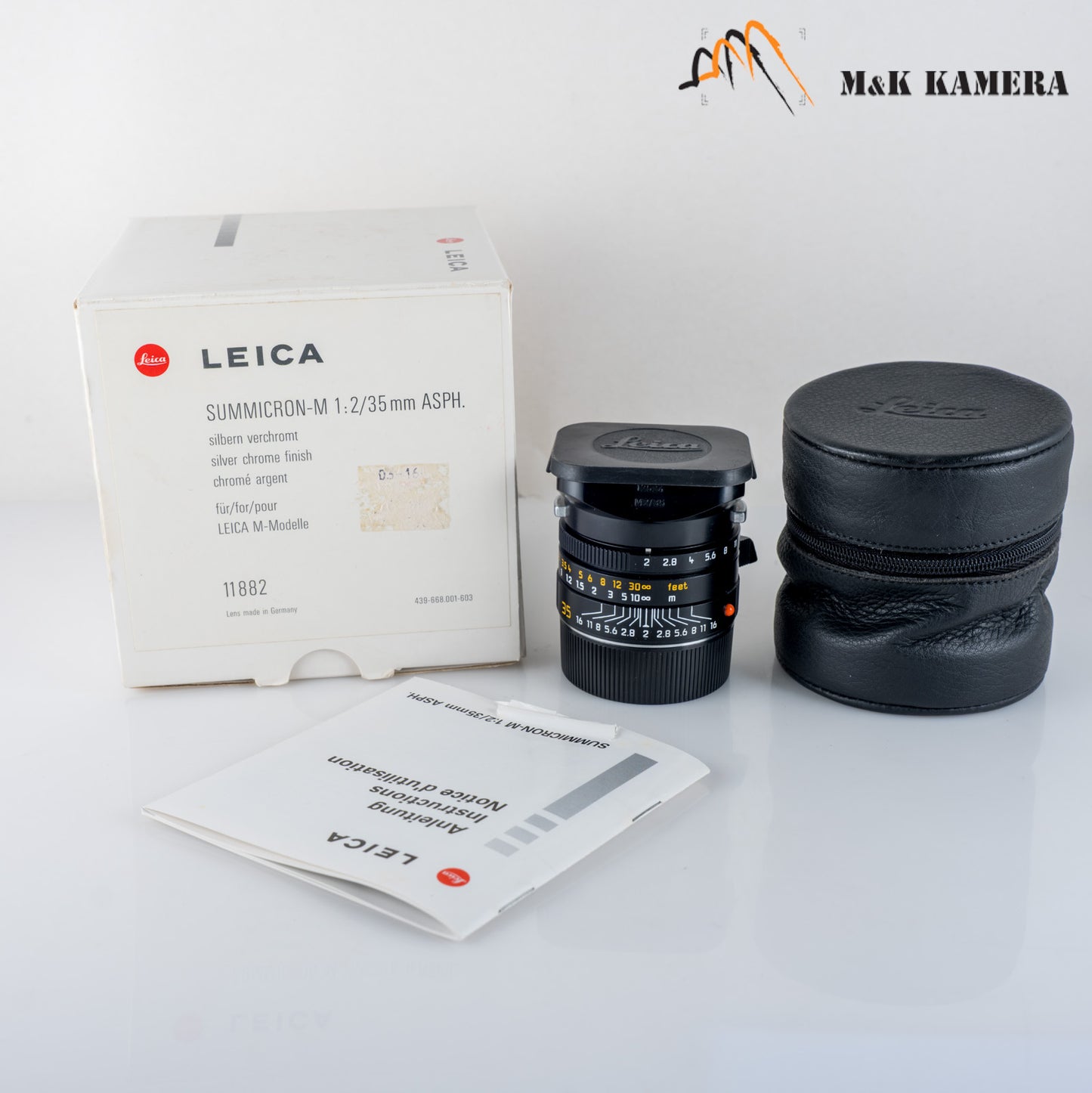 Leica Summicron-M 35mm/F2.0 ASPH/ 11879 Black Lens Yr.2001 Germany 11879 #23945