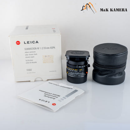 Leica Summicron-M 35mm/F2.0 ASPH/ 11879 Black Lens Yr.2001 Germany 11879 #23945