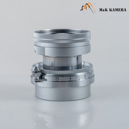 LEITZ Leica Summicron L39 50mm/F2.0 Silver Lens Yr.1955 LTM Germany #88743