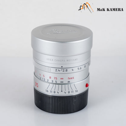 Leica Summarit-M 35mm/F2.4 ASPH Silver Lens Germany 11679 #88976