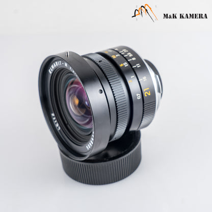 LEITZ Leica Elmarit M 21mm/F2.8 E60 Pre-A Black Lens Yr.1983 Canada #24045