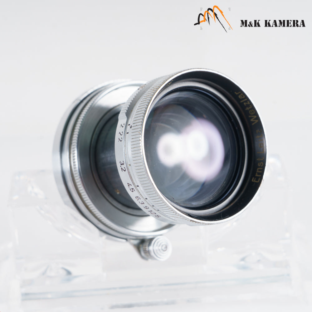 LEITZ Leica Summitar L39 50mm/F2.0 Silver Lens Yr.1940 LTM Germany #23126
