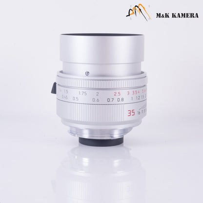 Brand New Leica Summilux-M 35mm/F1.4 E46 ASPH/ FLE II Silver Lens Germany 11727 #11727