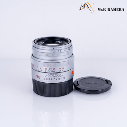 Leica Summicron-M 50mm/F2.0 V Silver Lens Yr.1998 Germany 11816 #22801