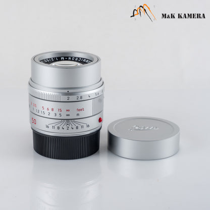Leica APO-Summicron-M 50mm/F2.0 Silver Lens Germany 11142 #88928