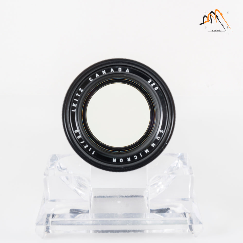 LEITZ Leica Summicron M 90mm/F2.0 Ver.I V.1 Black Lens Yr.1966 Canada #11591