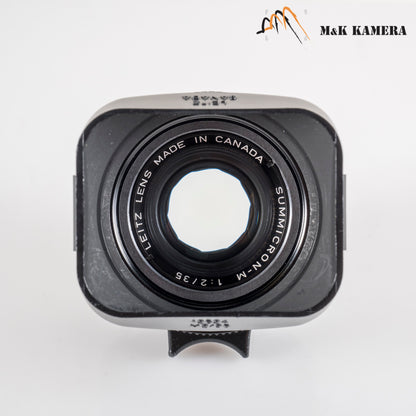 LEITZ Leica Summicron-M 35mm/F2.0 Ver.4 7 Elements Black Lens Yr.1984 11310 #88718