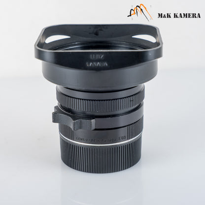 LEITZ Leica Elmarit M 21mm/F2.8 E60 Pre-A Black Lens Yr.1983 Canada #23943