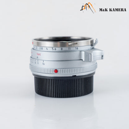 Leica Summilux-M 35mm/F1.4 E46 Steel Rim 2022 Silver Lens Germany 11301 #23977