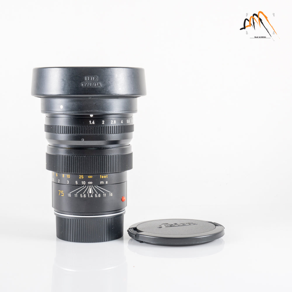 LEITZ Leica Summilux-M 75mm/F1.4 Ver.I Lens Yr.1980 Canada 11814 #23794