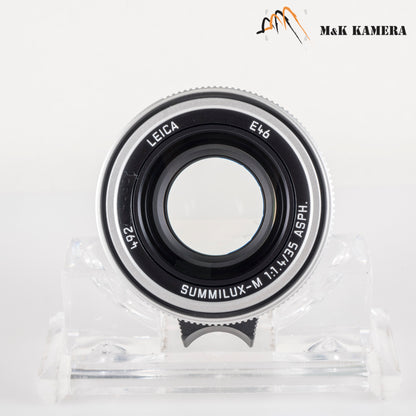 Leica Summilux-M 35mm/F1.4 E46 ASPH/ FLE II Silver Lens Germany 11727 #23906