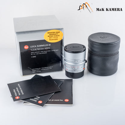 Leica Summilux-M 50mm/F1.4 E46 ASPH Silver Lens Yr.2003 Germany 11892 #24038