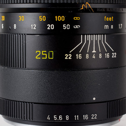 LEITZ Leica Telyt-R 250mm/F4.0 Ver.II V2 Lens Yr.1980 Germany #63899