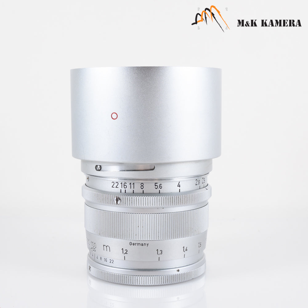 LEITZ Leica Hektor L39 125mm/F2.5 Visoflex lens Silver Lens Yr.1953 LTM Canada #10448