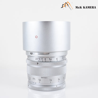 LEITZ Leica Hektor L39 125mm/F2.5 Visoflex lens Silver Lens Yr.1953 LTM Canada #10448