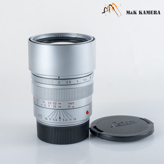 Leica Summicron-M 90mm/F2.0 E55 Ver.II Pre-Asph Silver Lens Canada 11137 #11965