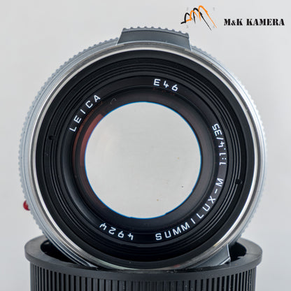Leica Summilux-M 35mm/F1.4 E46 Steel Rim 2022 Silver Lens Germany 11301 #23998