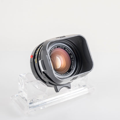 LEITZ Leica Summicron-M 35mm/F2.0 Ver.4 7 Elements Black 1913-1983 Lens Yr.1982 Canada #23844