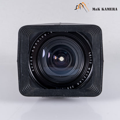 Leica Super-Angulon-R 21mm/F4.0 with 12506 hood #23120