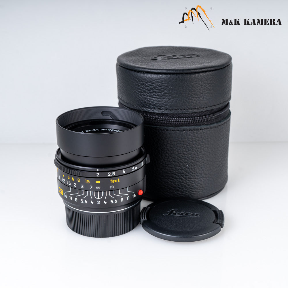 Brand New Leica Summicron-M 28mm/F2.0 E46 Asph.11618 Black Lens Germany 11618 #11618