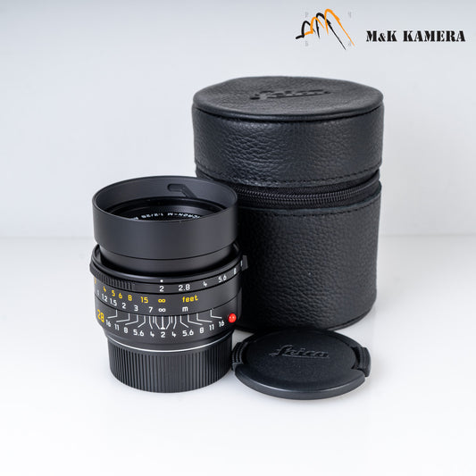 Brand New Leica Summicron-M 28mm/F2.0 E46 Asph.11618 Black Lens Germany 11618 #11618