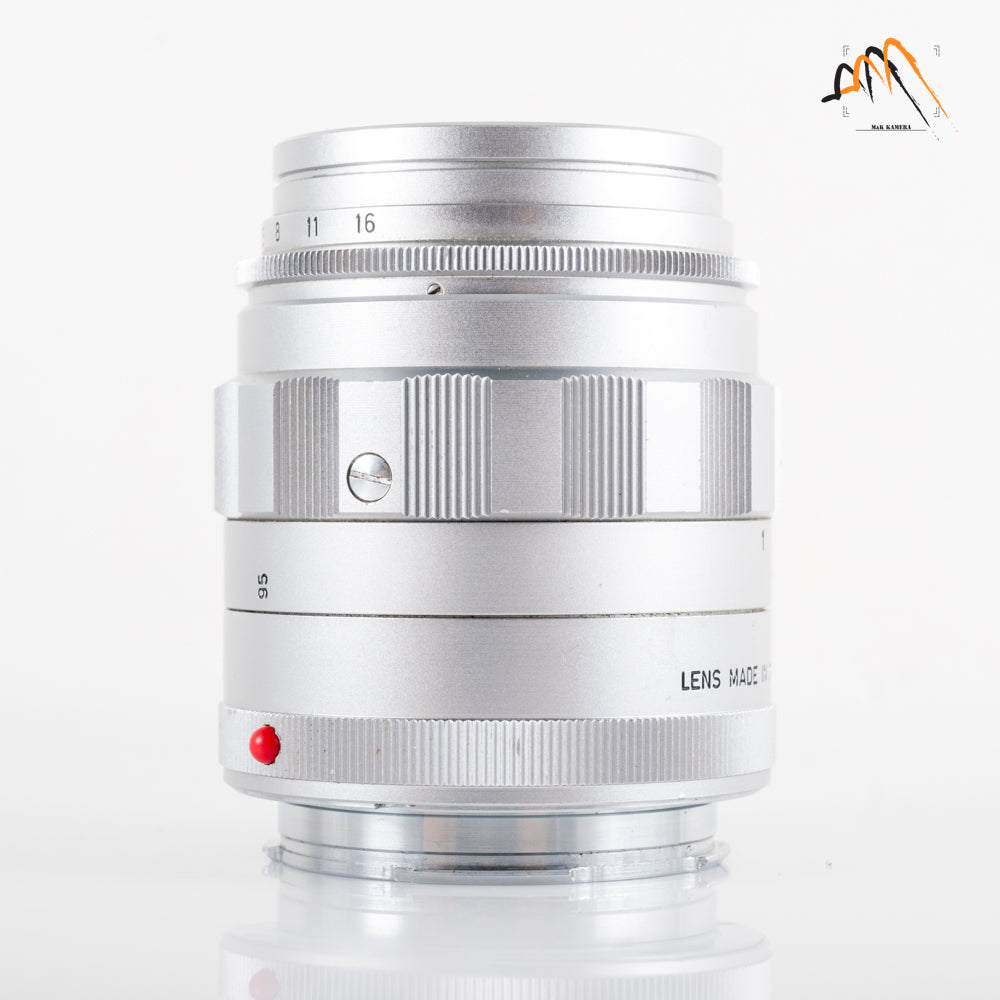 LEITZ Leica Tele-Elmarit M 90mm/F2.8 Ver.I V.1/ Fat Silver Lens Yr