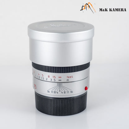 Leica Summarit-M 75mm/F2.4 Silver Lens Germany 11683 #12161
