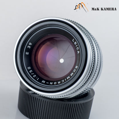 Leica Summicron-M 50mm/F2.0 V Silver Boxed 11816 #12075