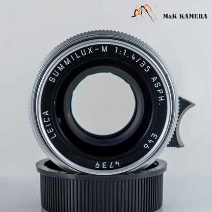 Leica Summilux-M 35mm/F1.4 ASPH/ FLE Silver Lens Germany 11675 #12109