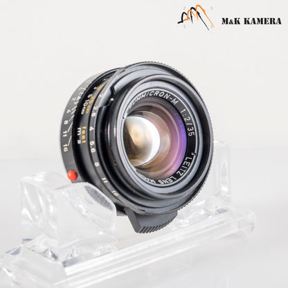 Leica Summicron-M 35mm/F2.0 Ver.4 7 Elements Black Lens Yr.1980 Canada 11310 #88733