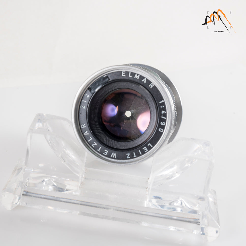 LEITZ Leica Elmar M 90mm/F4.0 E39 Ver.II V2/ 3 Elements Silver Lens Yr.1965 Germany 11830 #11546