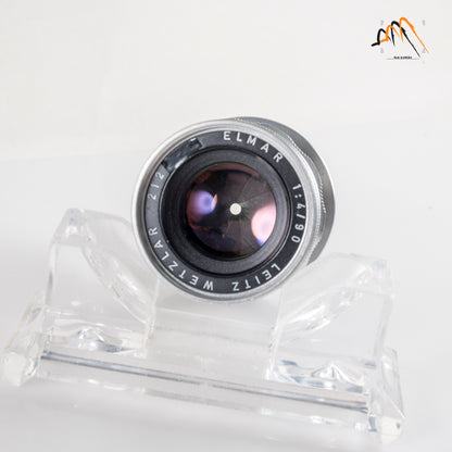 LEITZ Leica Elmar M 90mm/F4.0 E39 Ver.II V2/ 3 Elements Silver Lens Yr.1965 Germany 11830 #11546