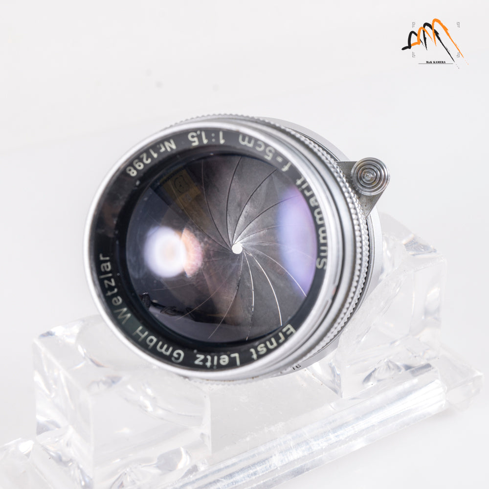 LEITZ Leica Summarit M 50mm/F1.5 Silver Lens Yr.1955 Germany #11297