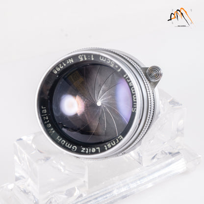LEITZ Leica Summarit M 50mm/F1.5 Silver Lens Yr.1955 Germany #11297